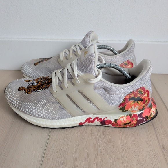 Adidas‎ Ultraboost DNA Chinese New Year 2020 Mens 7.5 Crystal White Gray Shoes